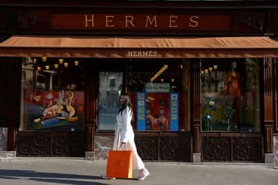 Image for Hermes reports 9% sales rise but flags some weakness, shares down 