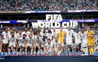 Image for Soccer-England survive France fightback to secure third place in Miami goalfest