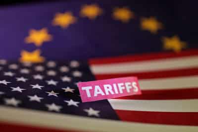 Image for Trading Day: Tariff cloud reappears over sunny Wall Street