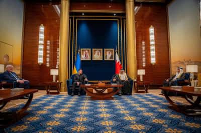 Image for Zelenskiy pitches drone deal during Bahrain visit