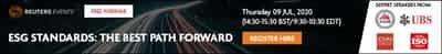 Image for Reuters Events Free Webinar &#8211; ESG Standards: The best path forward