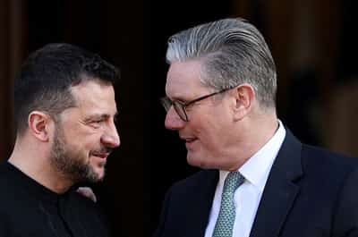 Image for UK's Starmer gets poll boost as he steps up Ukraine diplomacy