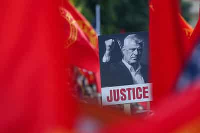 Image for War crimes prosecutors seek 45 years' prison for Kosovo ex-president