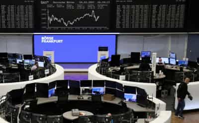 Image for European stocks pressured by yields, but mark weekly gains on firm cyclicals