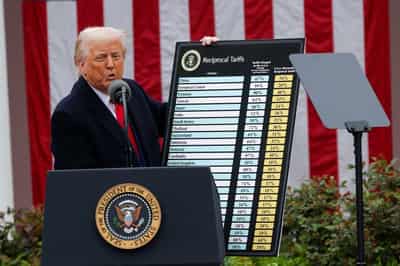 Image for Trump's tariffs to remain in effect after appeals court grants stay