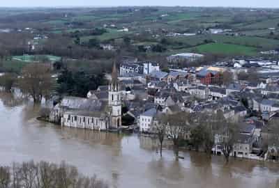 Image for Man swept away by river Loire as floods hit France