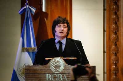 Image for Milei vows tougher sanctions, defense push over Falklands oil drilling