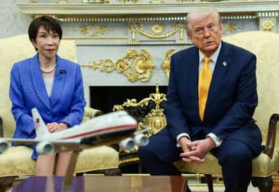 Image for Trump compares Pearl Harbor to strikes on Iran in meeting Japan's leader