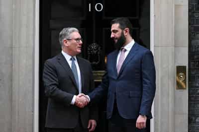 Image for UK PM Starmer raises migration, border security in talks with Syria's president