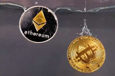 Image for Cryptoverse: Ether snaps at bitcoin’s heels in race for crypto crown