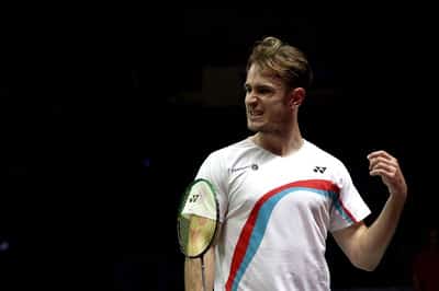 Image for Badminton-Lanier crushes Naraoka to become first Frenchman to win singles world title