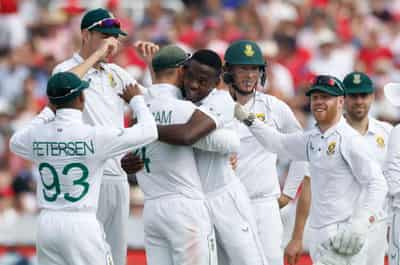 Image for Cricket-Fiery Stokes revives England but S Africa build good lead