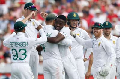 Image for Cricket-Fiery Stokes revives England but S Africa build good lead