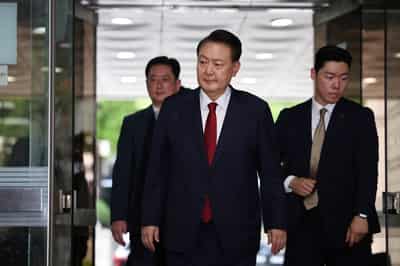 Image for South Korea court sentences ex-President Yoon to 30-year jail term in drone case