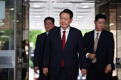 Image for South Korea court sentences ex-President Yoon to 30-year jail term in drone case