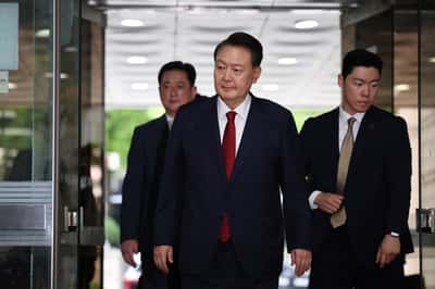 Image for South Korea court sentences ex-President Yoon to 30-year jail term in drone case
