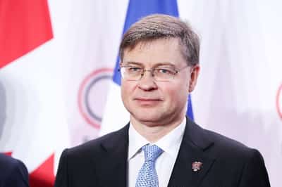 Image for Russian sanctions waiver extension shows G7 does not agree on everything, EU's Dombrovskis says