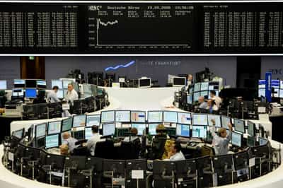 Image for Europe shares fall as HSBC weighs, France protests keep investors wary