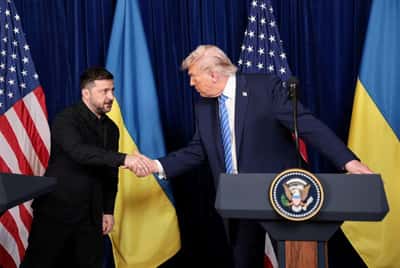 Image for Trump says a resolution to Ukraine war is 'getting closer' after talks with Putin and Zelenskiy