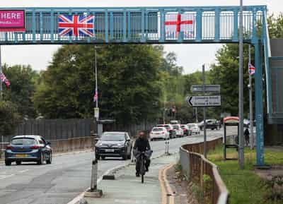 Image for England flags spark pride and concern amid anti-immigration protests