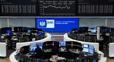 Image for Upbeat European markets waver under turmoil in the Middle East