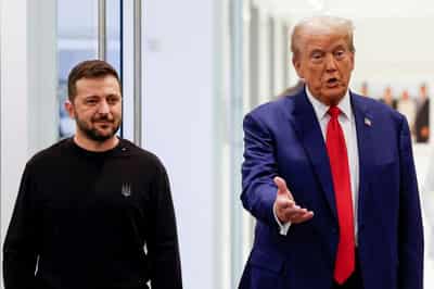 Image for Ukraine steps up Trump charm effort with Nobel overtures