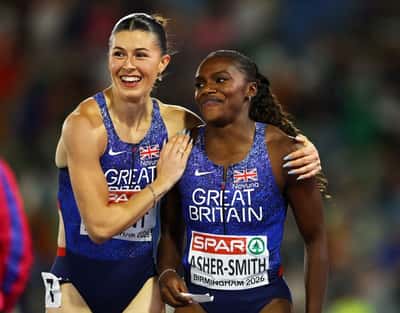 Image for Athletics-Asher-Smith equals European medal record, Hunt completes golden treble