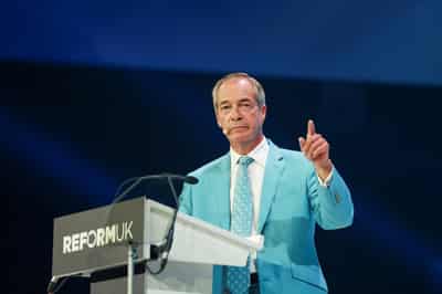 Image for Farage's Reform UK receives second £36 million pound donation from crypto investor