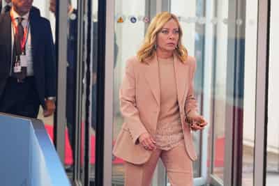 Image for Italy's Meloni says she has been denounced to ICC for complicity in genocide
