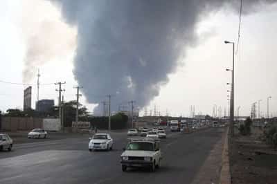 Image for Suspected chemical blast at Iran's Bandar Abbas port kills at least 18, injures hundreds