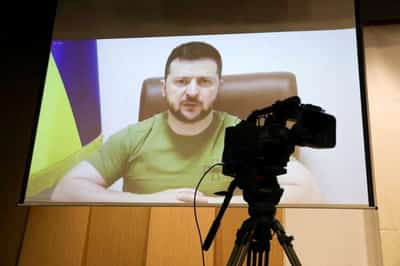 Image for Ukraine’s Zelenskiy seeks military aid from S.Korea