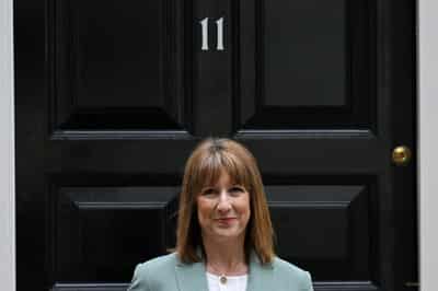 Image for UK's Reeves says she is getting on with her 'tough' job
