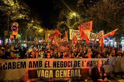 Image for Spanish unions call general strike for November 11, weeks before snap election