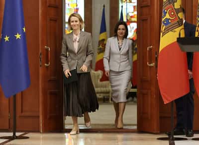 Image for EU wants to move fast on Moldova accession talks, Kallas says