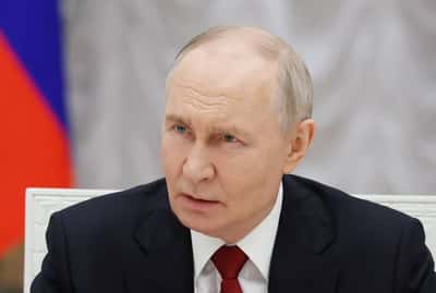 Image for Putin says Russia developing satellite-based drone control system, Ifax says