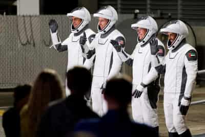 Image for Latest four-member SpaceX crew docks with International Space Station