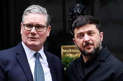Image for Ukraine's Zelenskiy to meet Starmer in London, to boost drone partnership