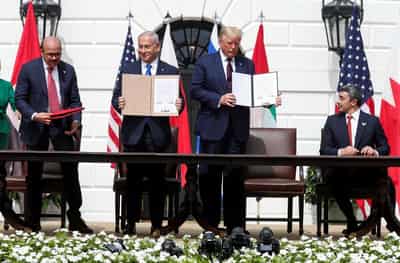 Image for Trump links Abraham Accords to any Iran deal