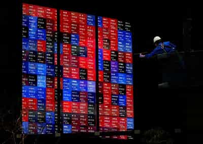 Image for Stocks slip ahead of Fed announcement; yields, dollar up slightly