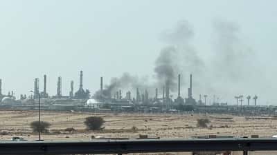 Image for Oil prices rise as storms and air strikes threaten supply