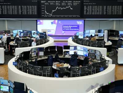 Image for Europe stocks rise as oil retreat aids sentiment; PMI data in focus