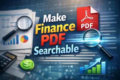 Image for Make Finance PDF Searchable: Step-by-Step Guide