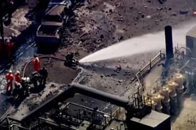 Image for Explosions at US Steel plant leaves two dead, 10 injured