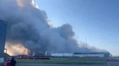 Image for Fire destroys drone-hit Wildberries warehouse in Russia's Tambov region, governor says