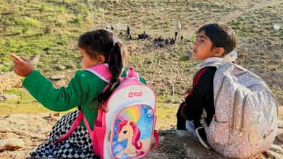 Image for Settlers block Palestinian pupils' path to West Bank school with barbed wire