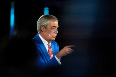 Image for British police charge man with preparing terrorist acts against Reform UK's Nigel Farage