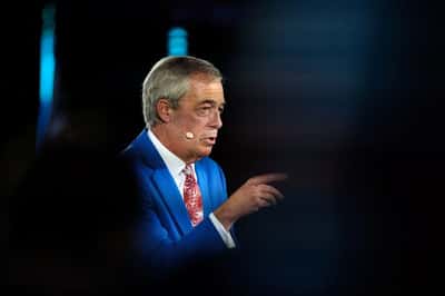 Image for British police charge man with preparing terrorist acts against Reform UK's Nigel Farage