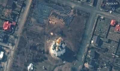 Image for Global outcry at “war crime” killings near Kyiv as frontline shifts