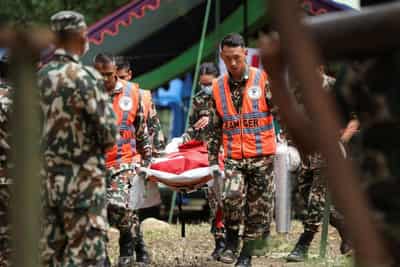 Image for Nine days after disaster, two pulled alive from Nepal hydropower tunnel