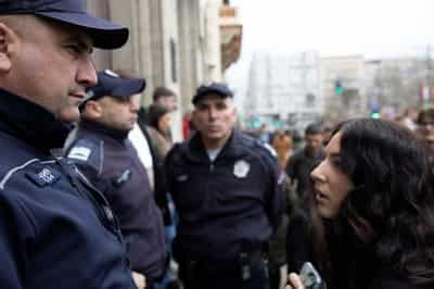 Image for Serbian students, protesters clash with police in Belgrade